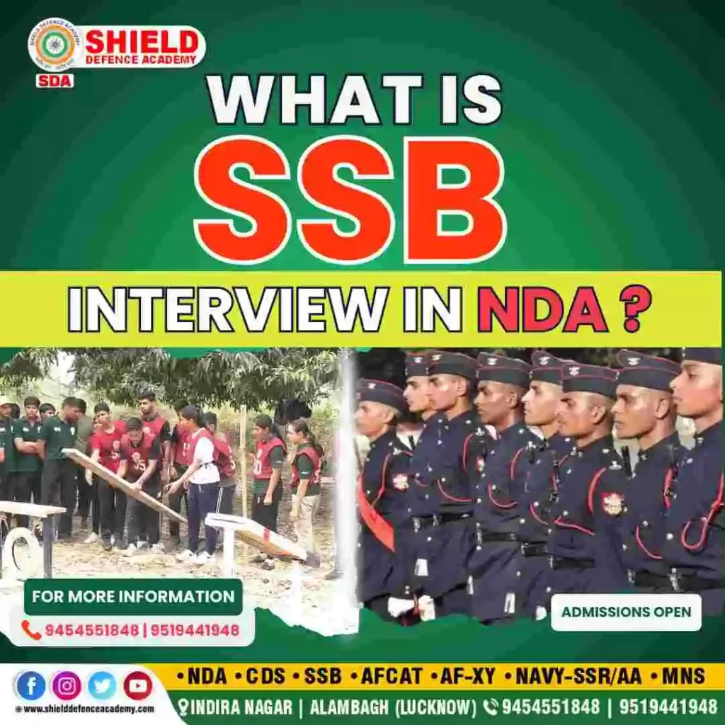 SSB interview in NDA | Best NDA coaching in Lucknow | Shield defence academy