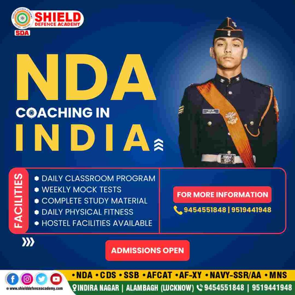 NDA coaching in India | Best NDA coaching in Lucknow | Best defence academy in Lucknow | Shield defence academy