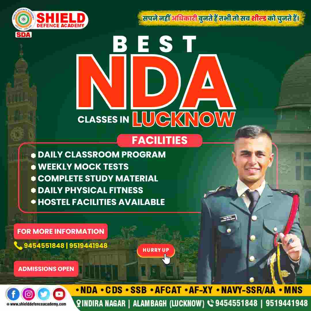 best NDA classes in Lucknow- best defence academy in Lucknow-Shield defence academy