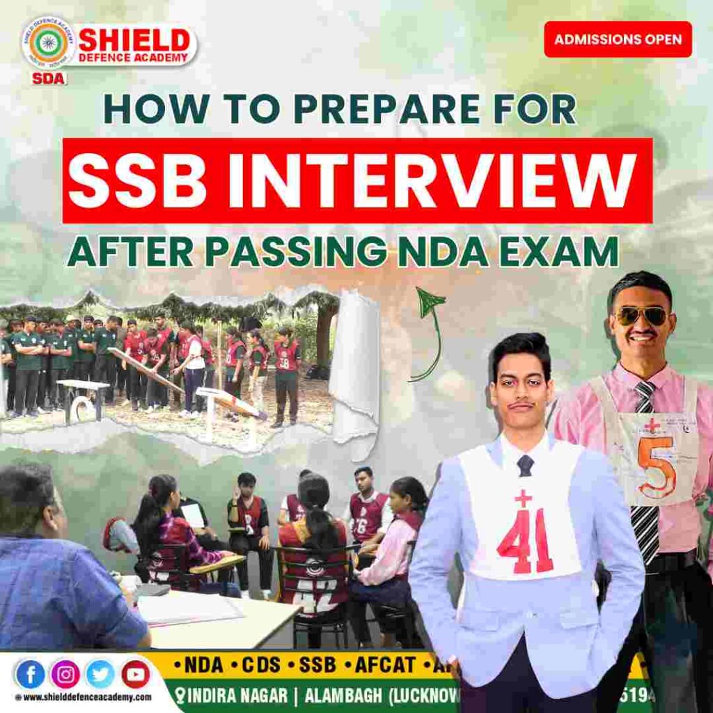 prepare for SSB after NDA exam | best defence academy in Lucknow | Shield defence academy