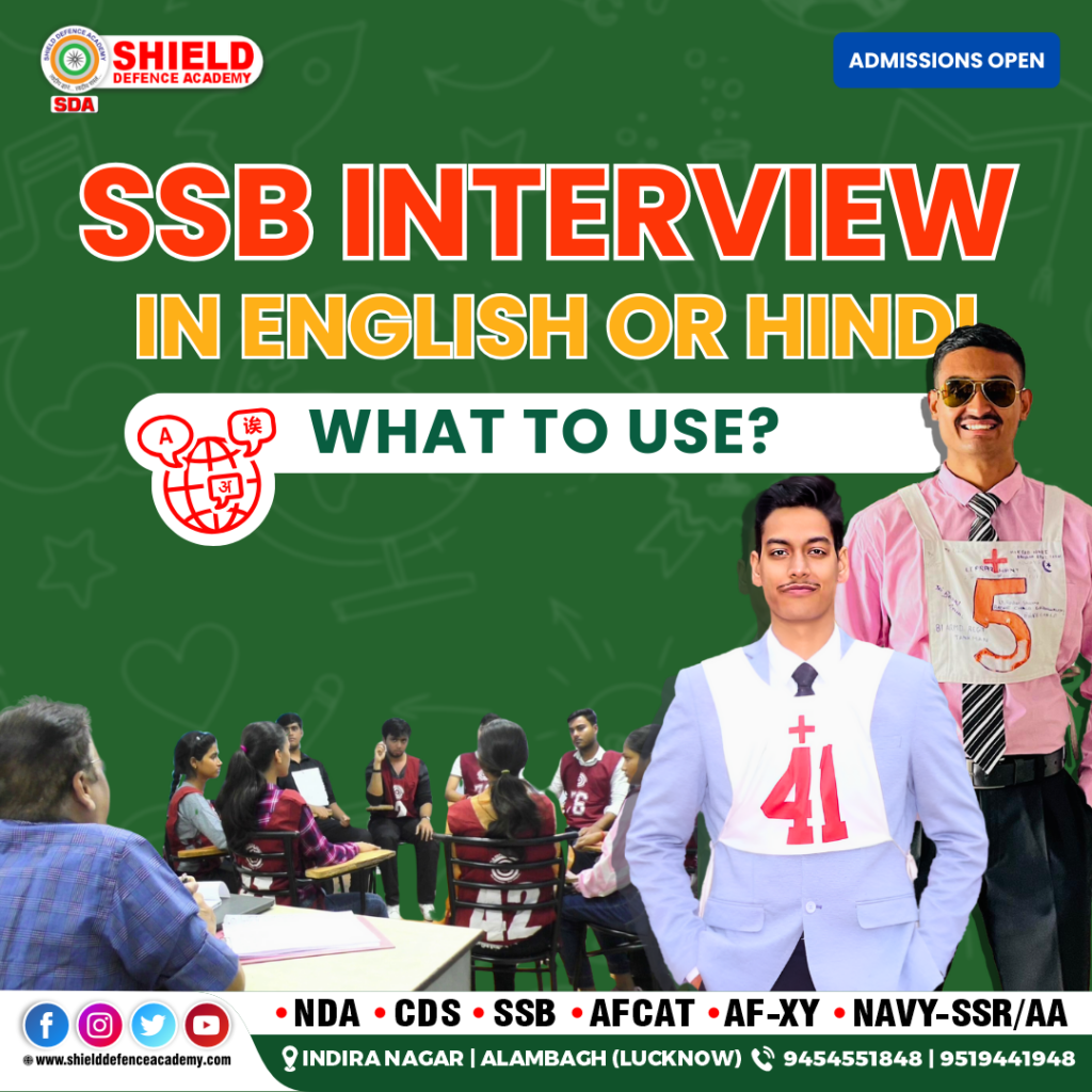 SSB Interview in English Or Hindi-What to use