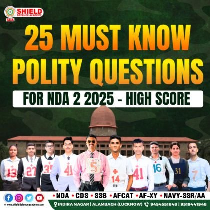 25 Must Know Polity Questions for NDA 2 2025