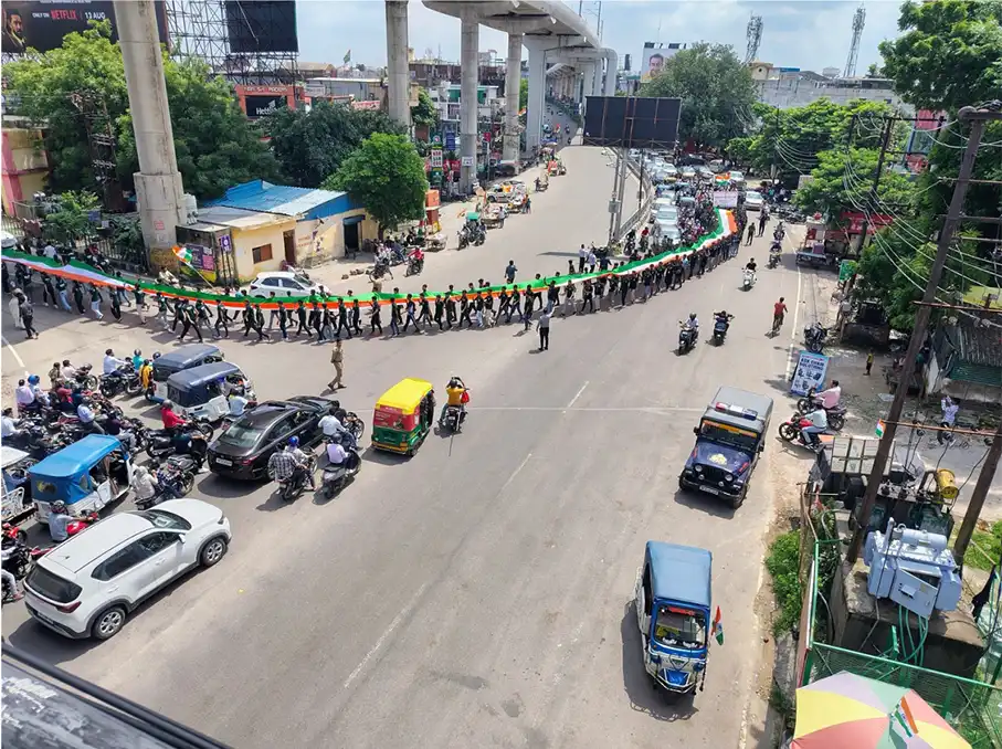 Tiranga Yatra, hosted by Shield Defence Academy