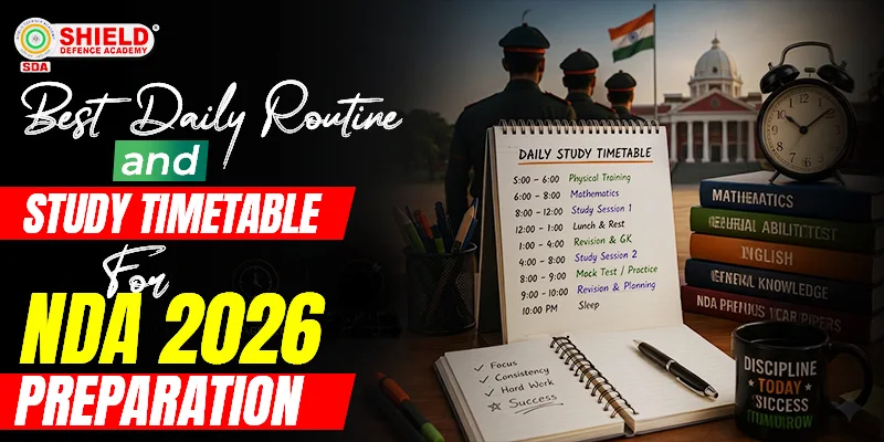 Best Daily Routine & Study schedule for NDA 2026 Preparation